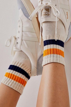 Retro Shortie Crew Socks