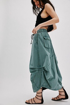 Willow Poplin Midi Skirt