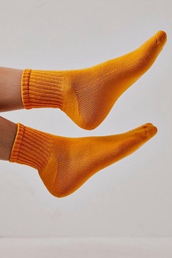 Solid Shortie Crew Socks