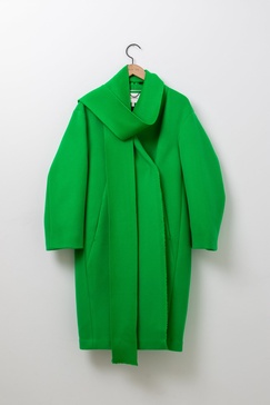 Dorothee Schumacher Extravagant Volumes Coat - Green