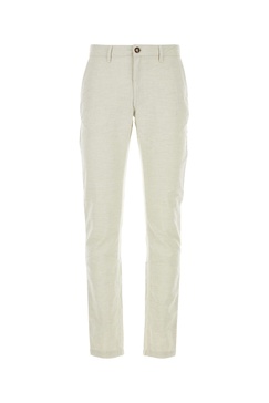 Sand cotton blend pant