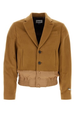 Camel wool blend jacket