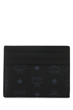 Mcm Man Printed Fabric Card Holder