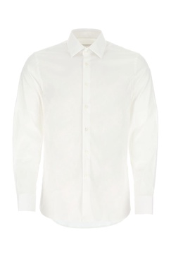 Prada Long-Sleeved Poplin Shirt