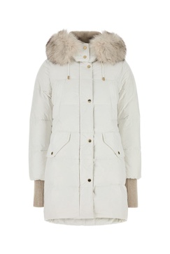 White polyester down jacket