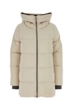 Sand nylon blend Carinzia down jacket