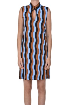 Optical print dress