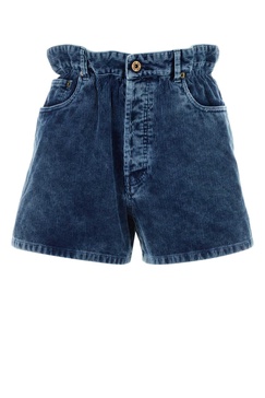 Miu Miu Woman Denim Shorts