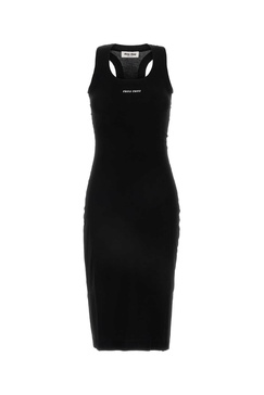 Miu Miu Woman Black Viscose Blend Dress