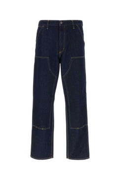 Dark Blue Denim Double Knee Pant