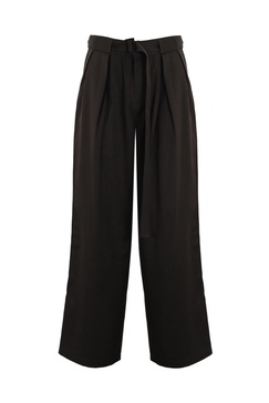 Wide Trousers With Belt