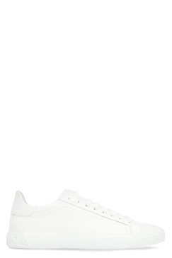 Dolce & Gabbana Portofino Vintage Leather Low-Top Sneakers