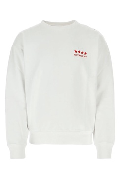 Givenchy Man White Cotton Sweatshirt