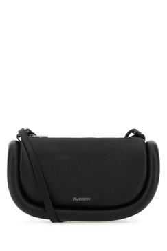 Black Leather The Bumper 12 Crossbody Bag