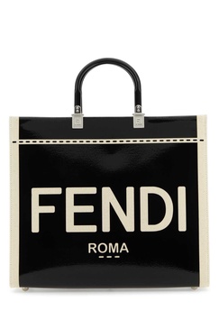 Fendi Woman Two-Tone Canvas Medium Sunshine Shopping Bag