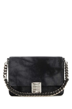 Givenchy Logo Plaque Foldover Top Shoulder Bag