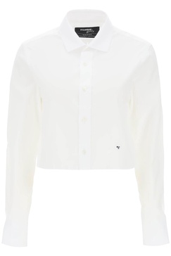 Cotton Twill Cropped Shirt