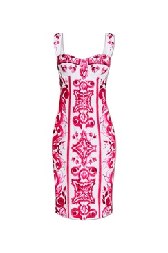 Dolce & Gabbana Majolica Printed Sleeveless Dress