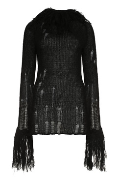 Openwork-knit Dress