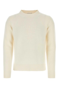 Prada Man Ivory Wool Blend Sweater