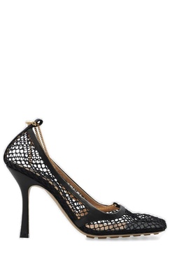 Bottega Veneta Mesh Square-Toe Pumps