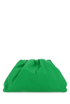 Grass Green Nappa Leather Teen Pouch Clutch