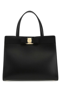 Salvatore Ferragamo Woman Black Leather Handbag