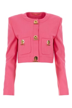 Moschino T-Bar Fastened Cropped Jacket