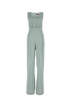 Pastel Light Blue Satin Tropea Jumpsuit Max Mara Studio