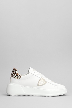 Tres Temple Low Sneakers In White Leather