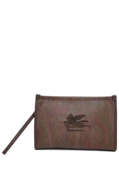 Etro Allover Paisley Print Clutch Bag