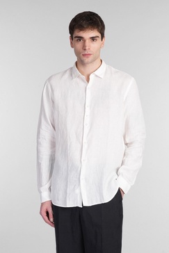 Domenico Shirt In Beige Linen