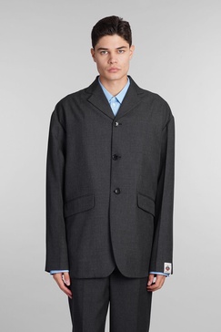 Blazer In Grey Polyester