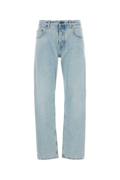 Miu Miu Logo Patch Straight-Leg Jeans