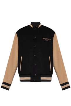 Logo Detailed Long-sleeved Varsity Jacket