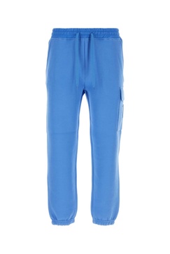 Mackage Men Cerulean Blue Cotton Blend Marvin Joggers