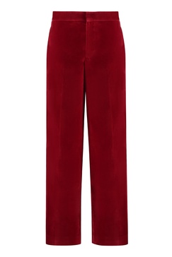 JW ANDERSON Velvet Elegance Trousers with Satin Accents