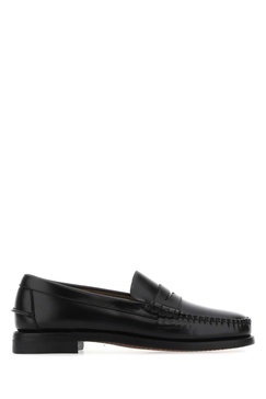 Black Leather Classic Dan Loafers