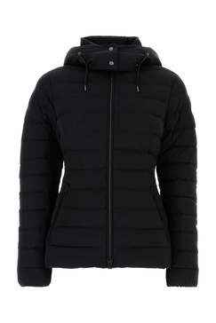 Black Stretch Nylon Michi Down Jacket