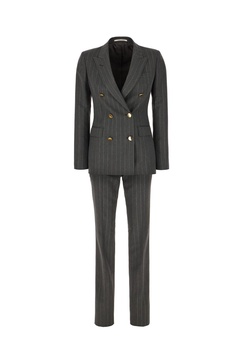 Embroidered Polyester Blend Suit