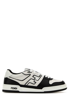 Fendi Man Two-Tone Leather Fendi Match Sneakers