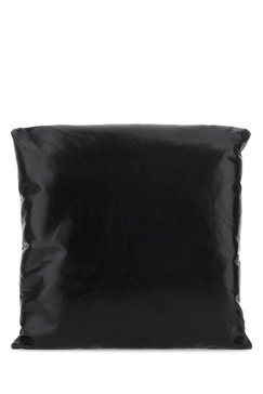 Dark brown leather Pillow clutch