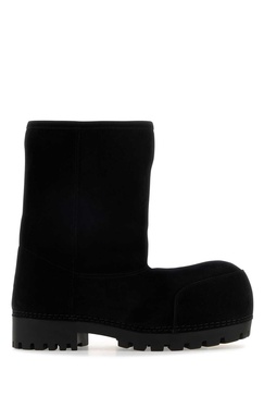 Black suede Alaska ankle boots