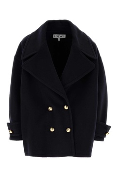 Midnight Blue Wool Coat