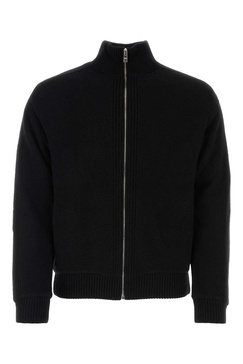 Prada Man Black Wool Blend Cardigan