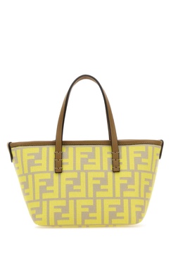 Fendi Woman Embroidered Fabric Mini Roll Handbag