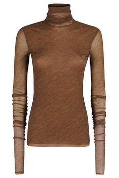 High Neck Long-sleeved Top