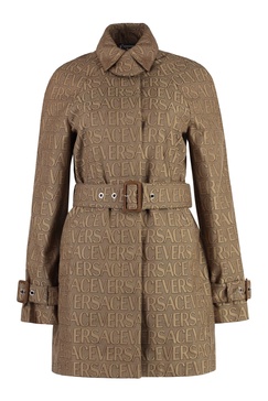 Versace Long-Sleeved Belted Coat