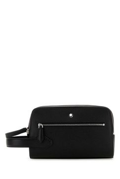 Black Leather Beauty Case