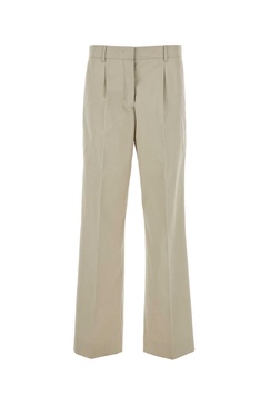 Miu Miu Woman Sand Cotton Pant